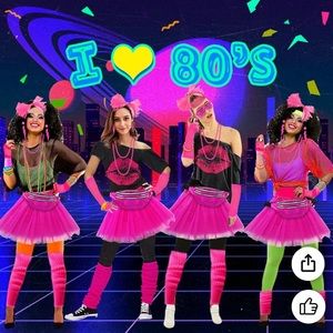 80’s women’s Halloween costume size large